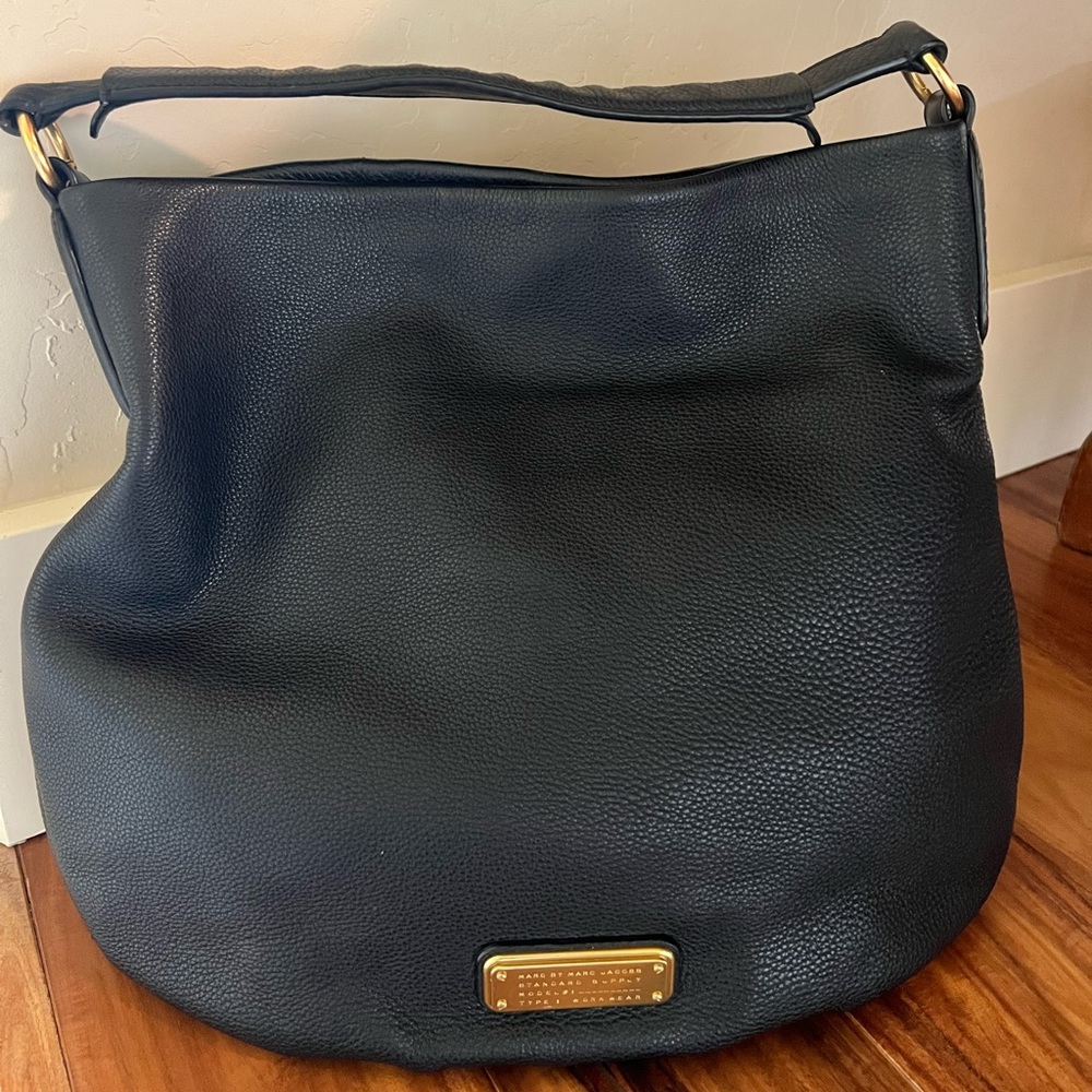 Marc by Marc Jacobs Black Leather Hobo Bag